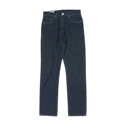 Navy Cropped Straight Leg Jeans