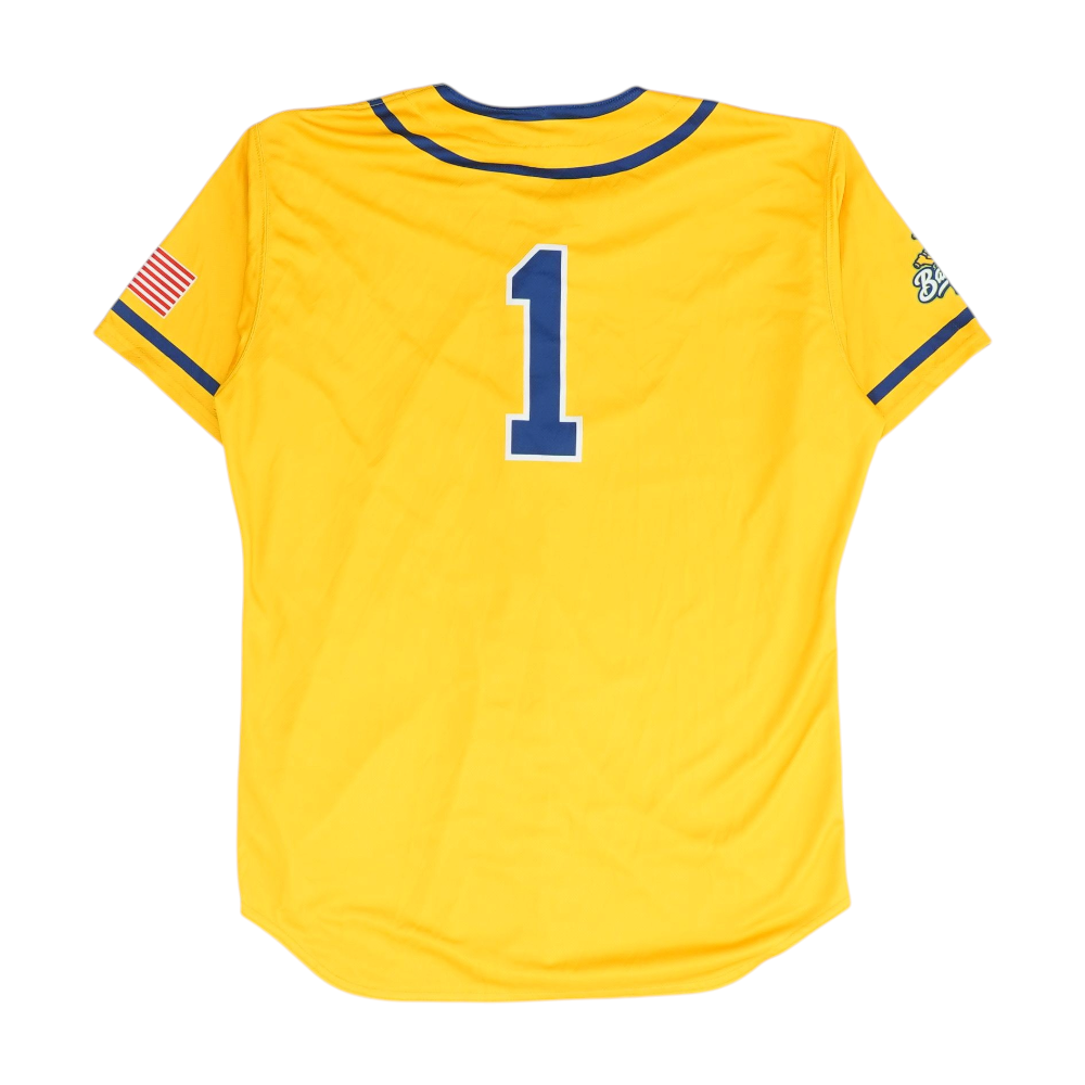 Men's Yellow Savannah Bananas Short Sleeve Jersey
