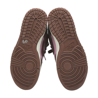 Air Max Burgundy and Pink Low Top Athletic Shoes