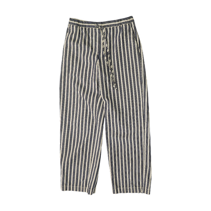 Navy Striped Pants