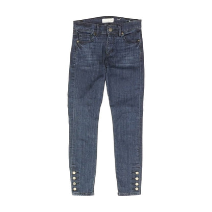 Navy Solid Skinny Leg Jeans