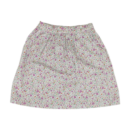 White Floral Skirt