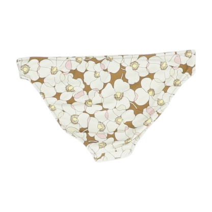 Beige Floral Swim Bottom