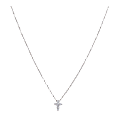 1/5 ctw 18K White Gold Diamond Pendant Necklace