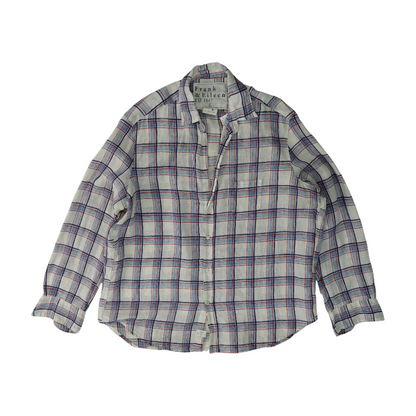 White Plaid Button Down