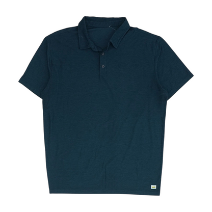 Navy Solid Short Sleeve Polo