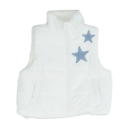 White Solid Vest