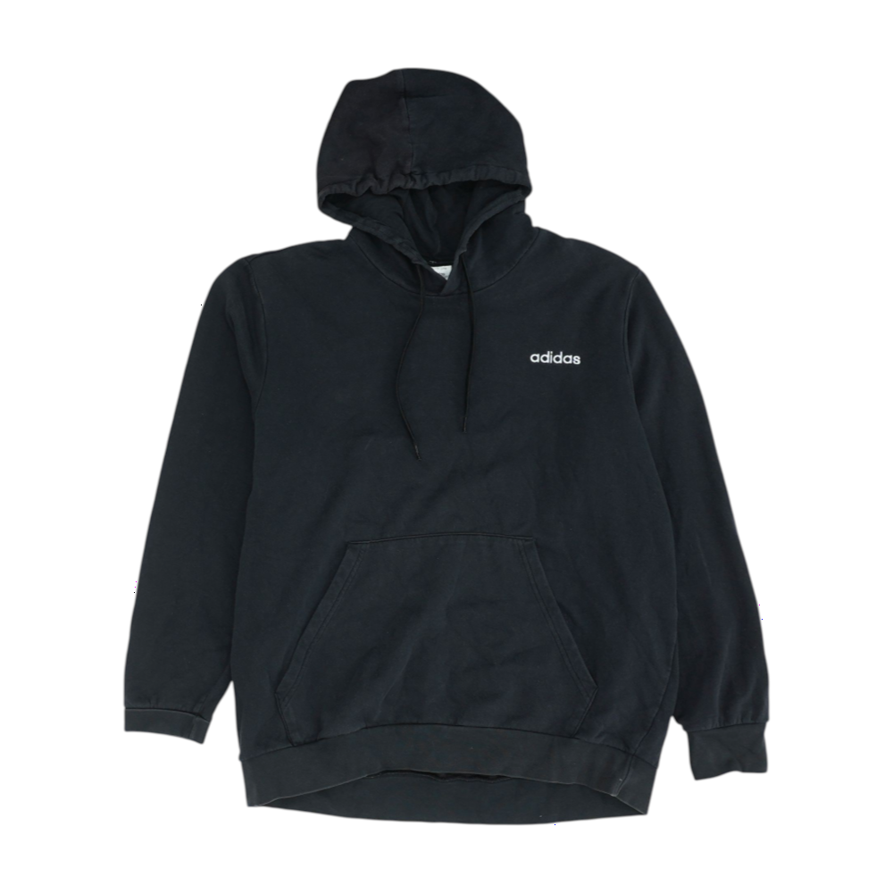 Black Solid Hoodie Pullover