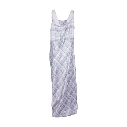 Gray Plus Plaid Maxi Dress