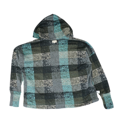 Multi Plaid Hoodie Pullover