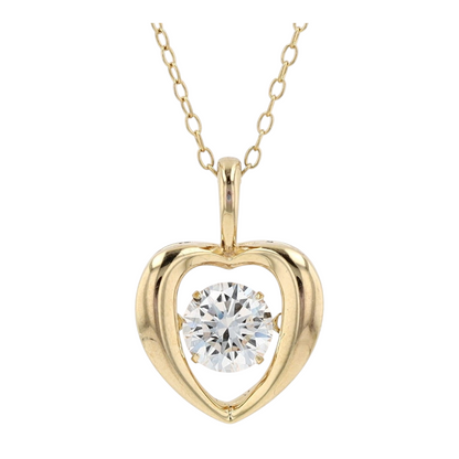 1 ctw Sterling Silver Lab Grown Diamond Pendant Necklace