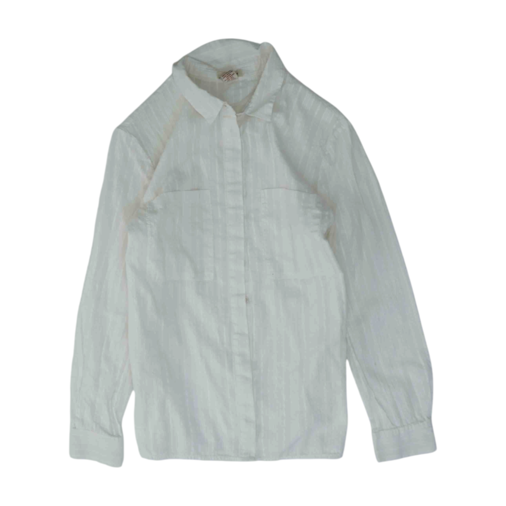 White Striped Button Down