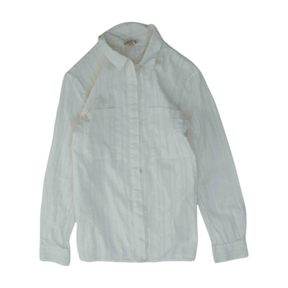 White Striped Button Down