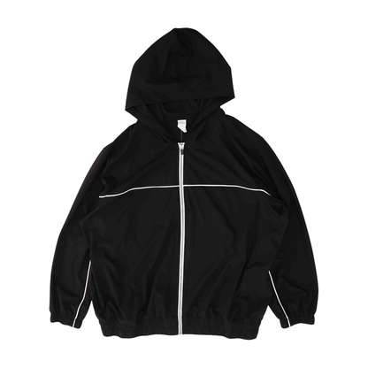 Black Plus Size Solid Active Jacket