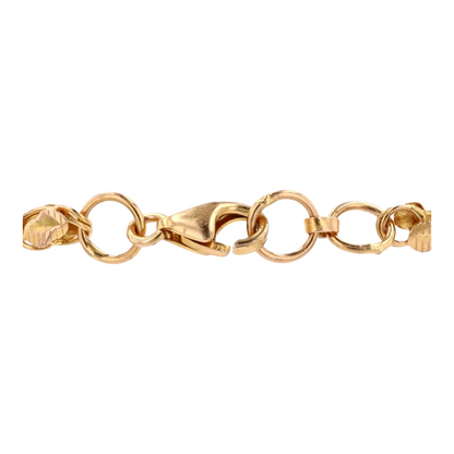 21K Yellow Gold Charm Bracelet