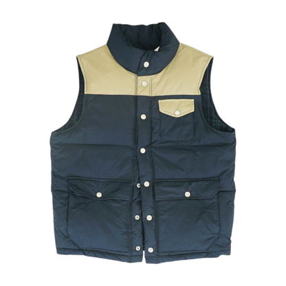 Navy Color Block Vest