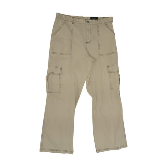 Beige Wide Leg Pants