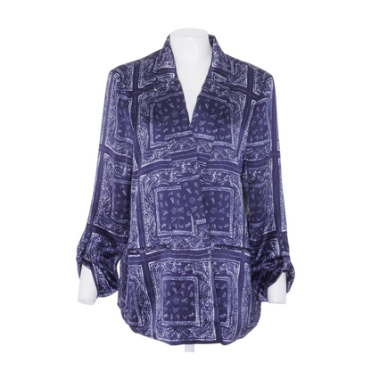Navy Paisley Blazer