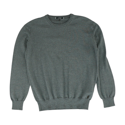 Gray Solid Pullover Sweater