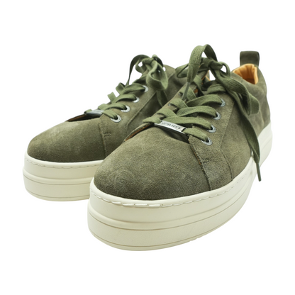 Olive Low-Top Athletic Shoes