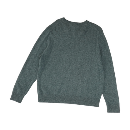 Gray Solid Pullover Sweater