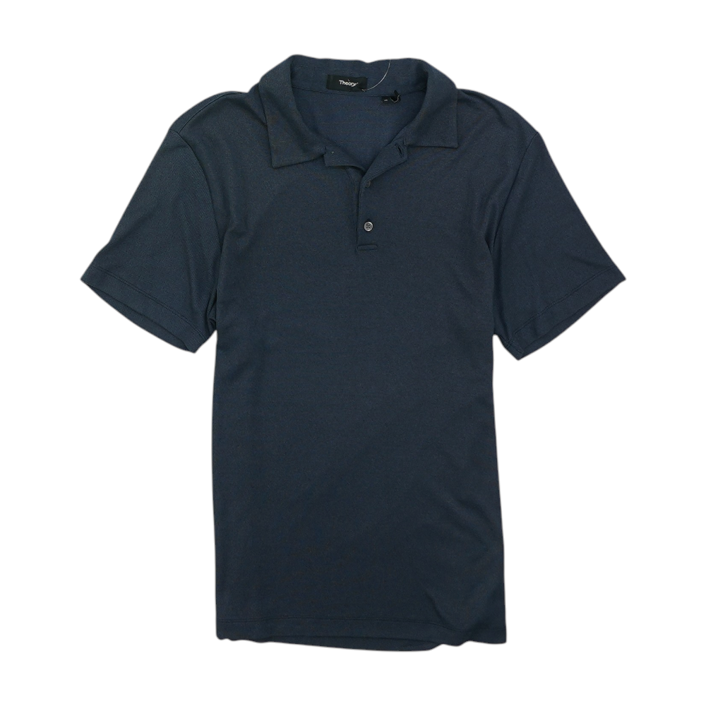 Navy Solid Short Sleeve Polo