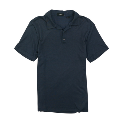 Navy Solid Short Sleeve Polo