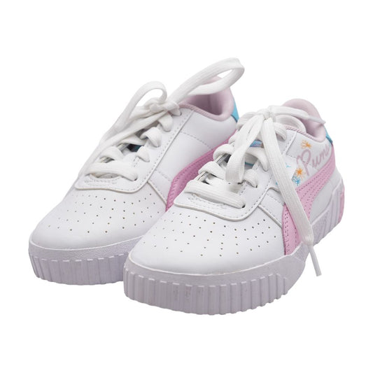 Cali Sketch White Leather Athletic Shoes