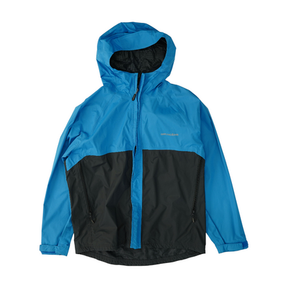 Blue Color Block Rain Jacket
