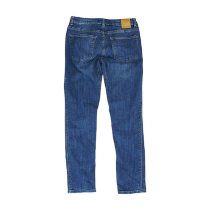 Blue Mid Rise Skinny Leg Jeans