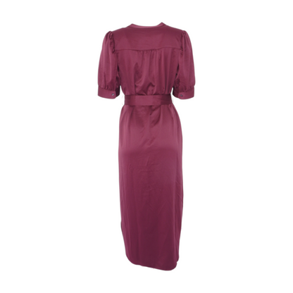 Burgundy Tall Midi Dress