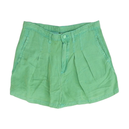Green Solid Chino Shorts