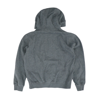 Gray Solid Hoodie Pullover