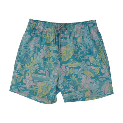 Blue Tropical Swim Bottom
