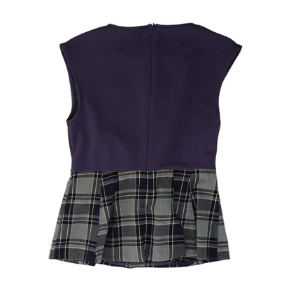 Purple Plaid Blouse