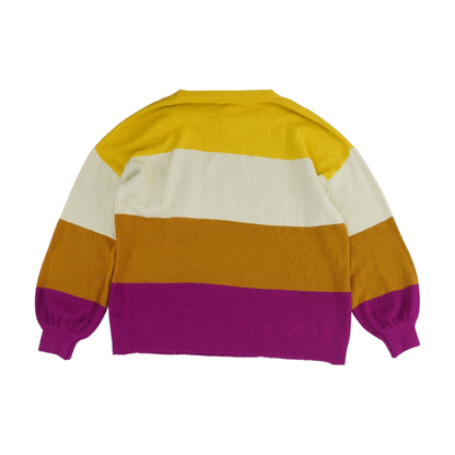 Multi Color Block Pullover Sweater