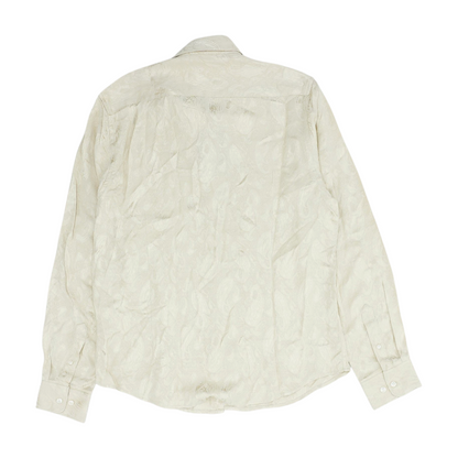 Gold Paisley Long Sleeve Button Down