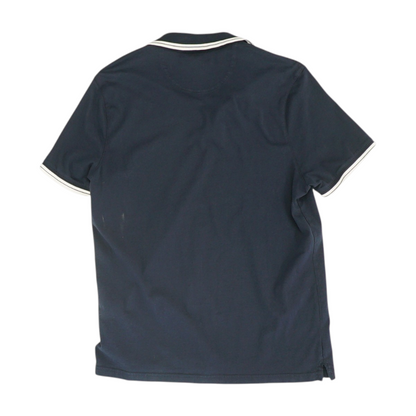 Navy Solid Short Sleeve Polo