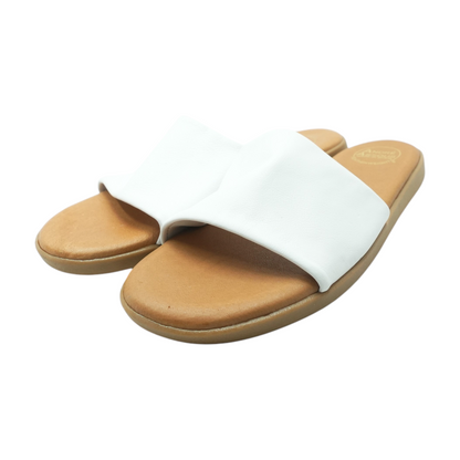 White Flat Sandals