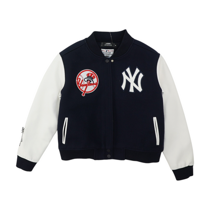 Navy Color Block Jacket