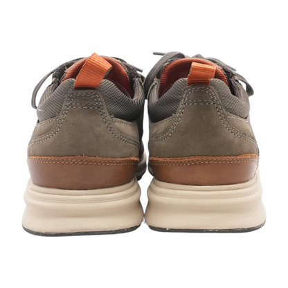 Brown Lace-Up Casual Shoes