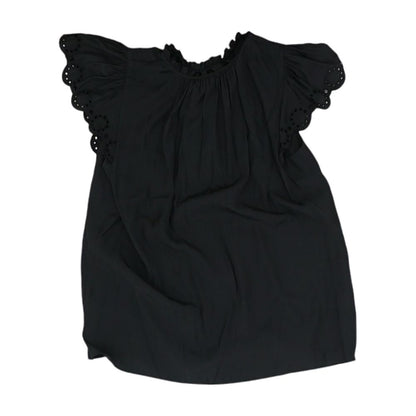Black Solid V Neck T-Shirt
