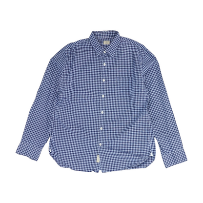 Blue Check Long Sleeve Button Down