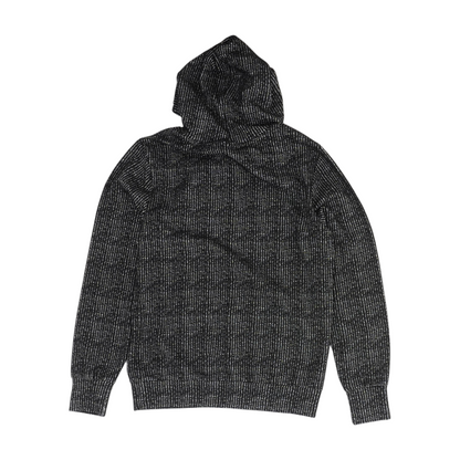 Black Striped Hoodie Pullover