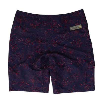 Purple Floral Active Shorts