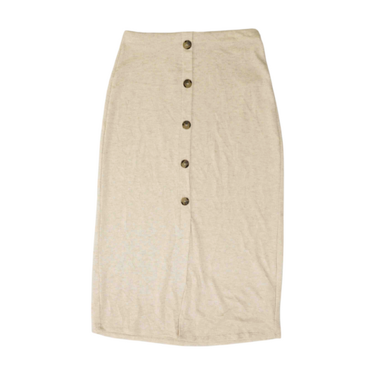 Cream Midi Skirt