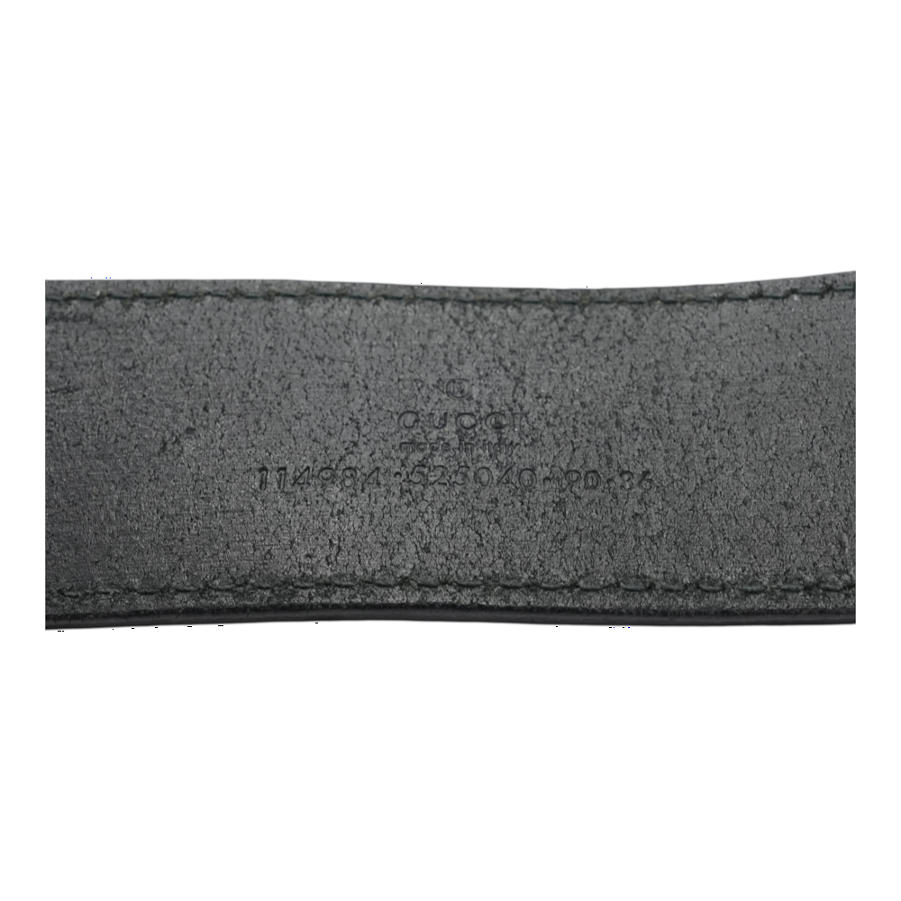 Gucci Black Leather Belt – Image 3
