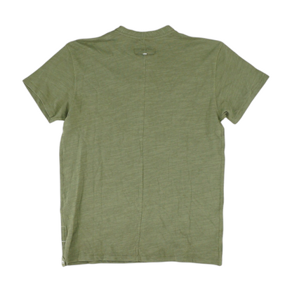 Green Solid Henley T-Shirt