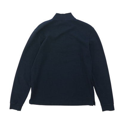 Navy Solid 1/4 Zip Pullover