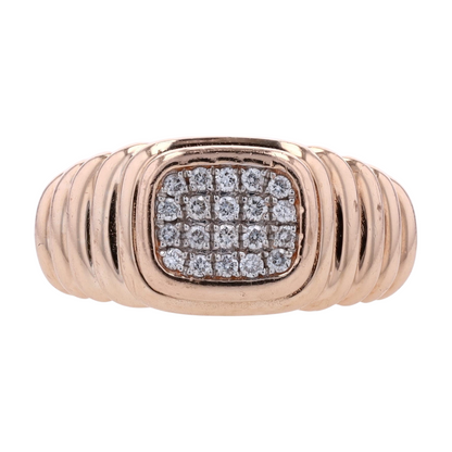 1/10 ctw 14K Rose Gold Diamond Fashion Ring